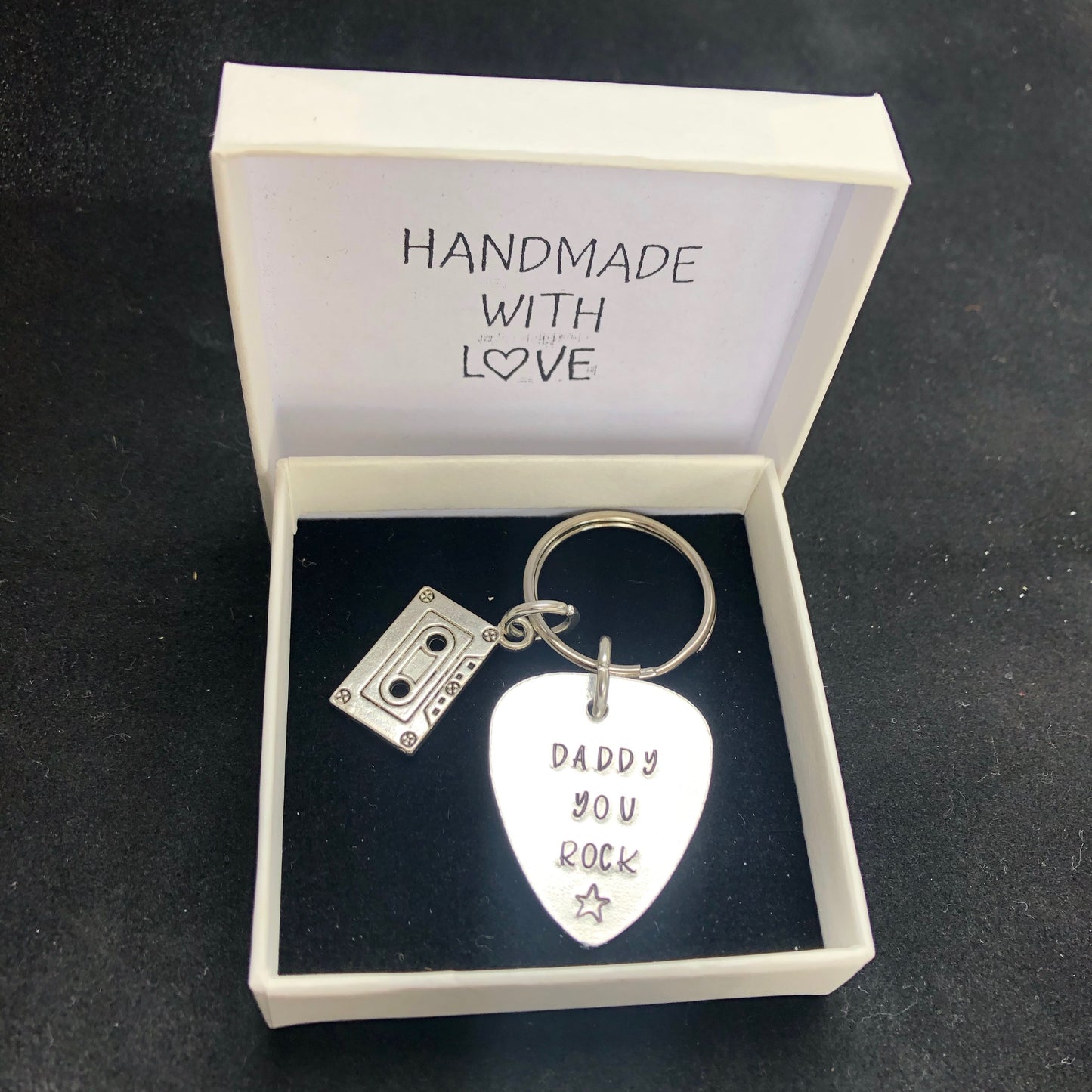 Plectrum Fathers Day Keyring