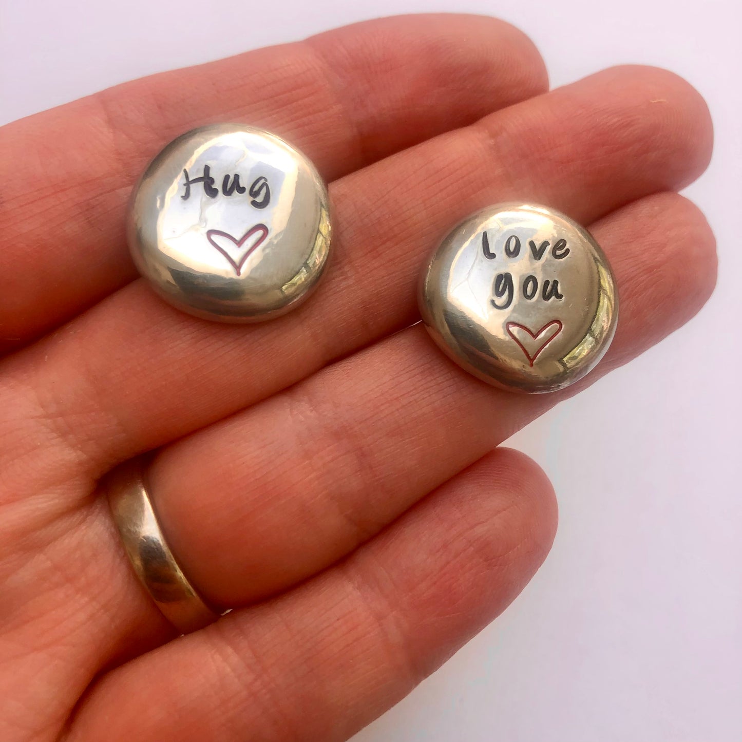 Pewter Pocket Pebble Token