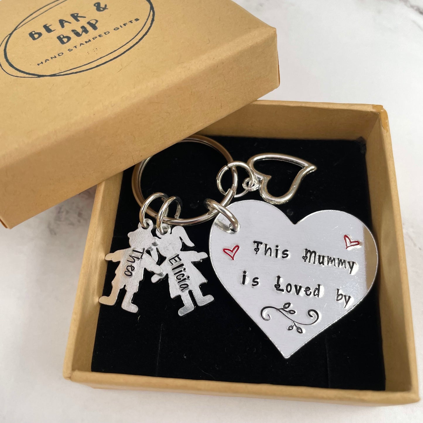 This Mummy / Mum is loved by... keyring