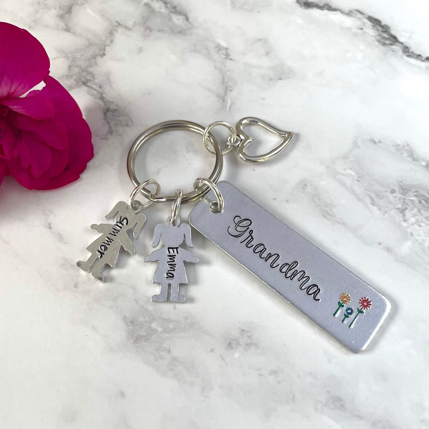 Personalised Granny / Grandma / Nanny keyring