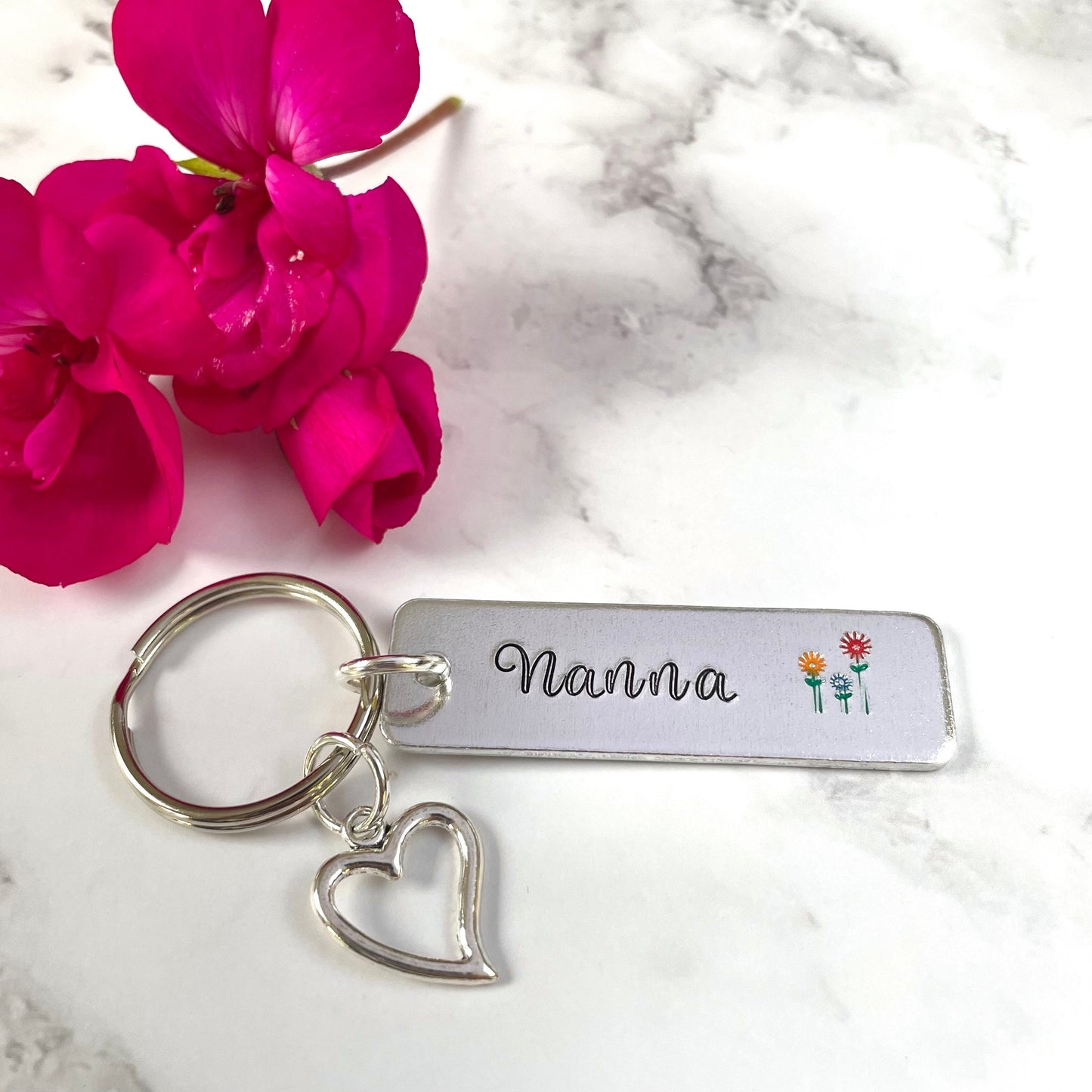 Personalised Granny / Grandma / Nanny keyring