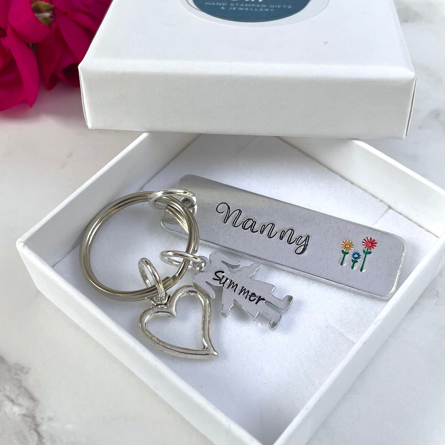 Personalised Granny / Grandma / Nanny keyring