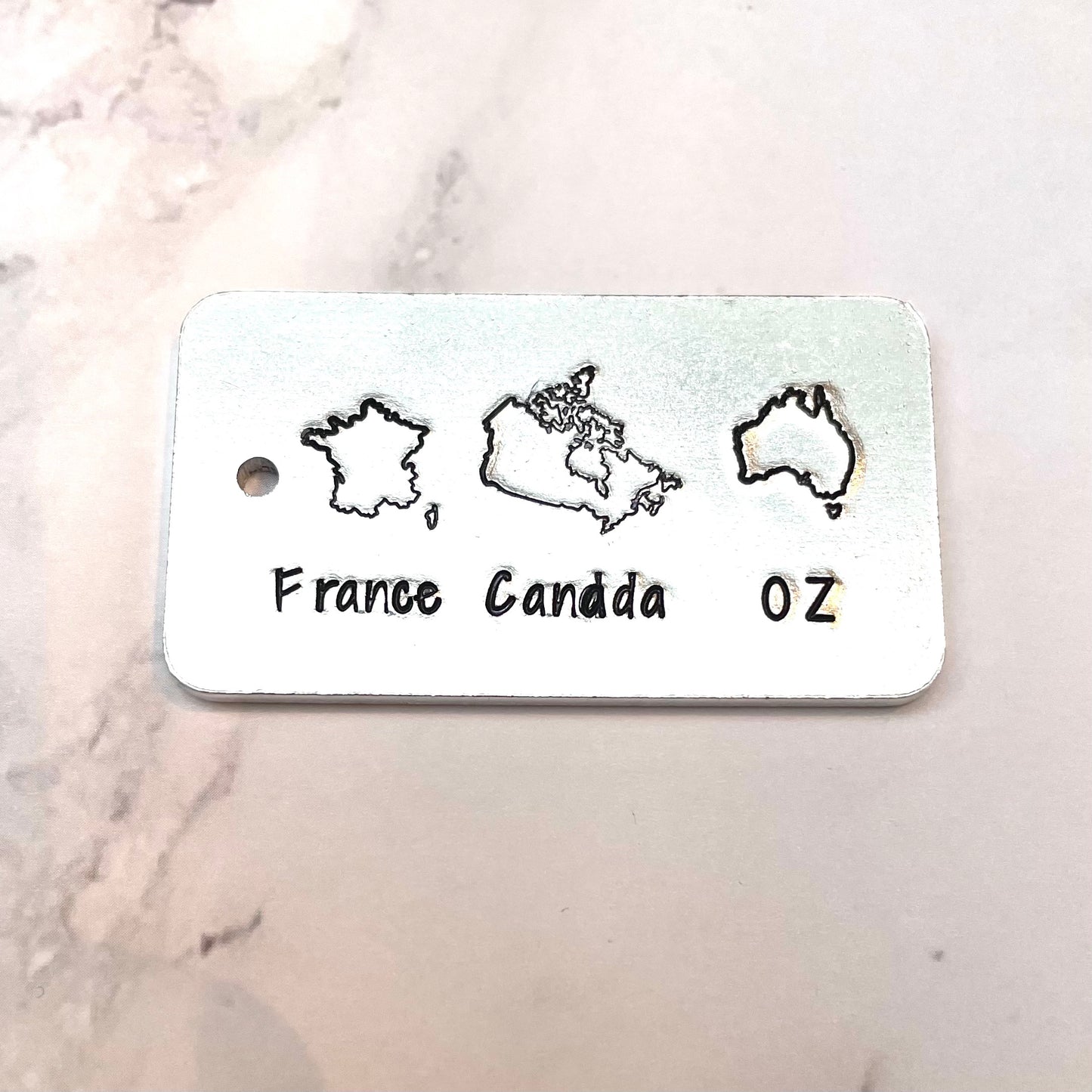 Miles Apart Close at Heart keyring - choice of countries