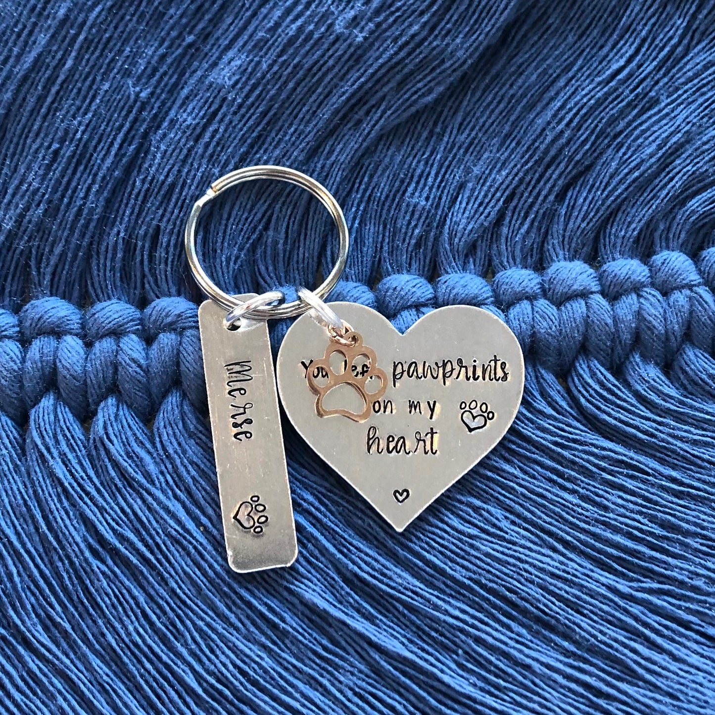 Personalised pet loss keyring