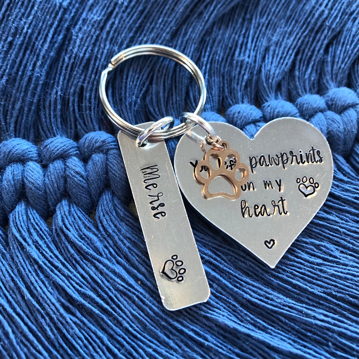 Personalised pet loss keyring