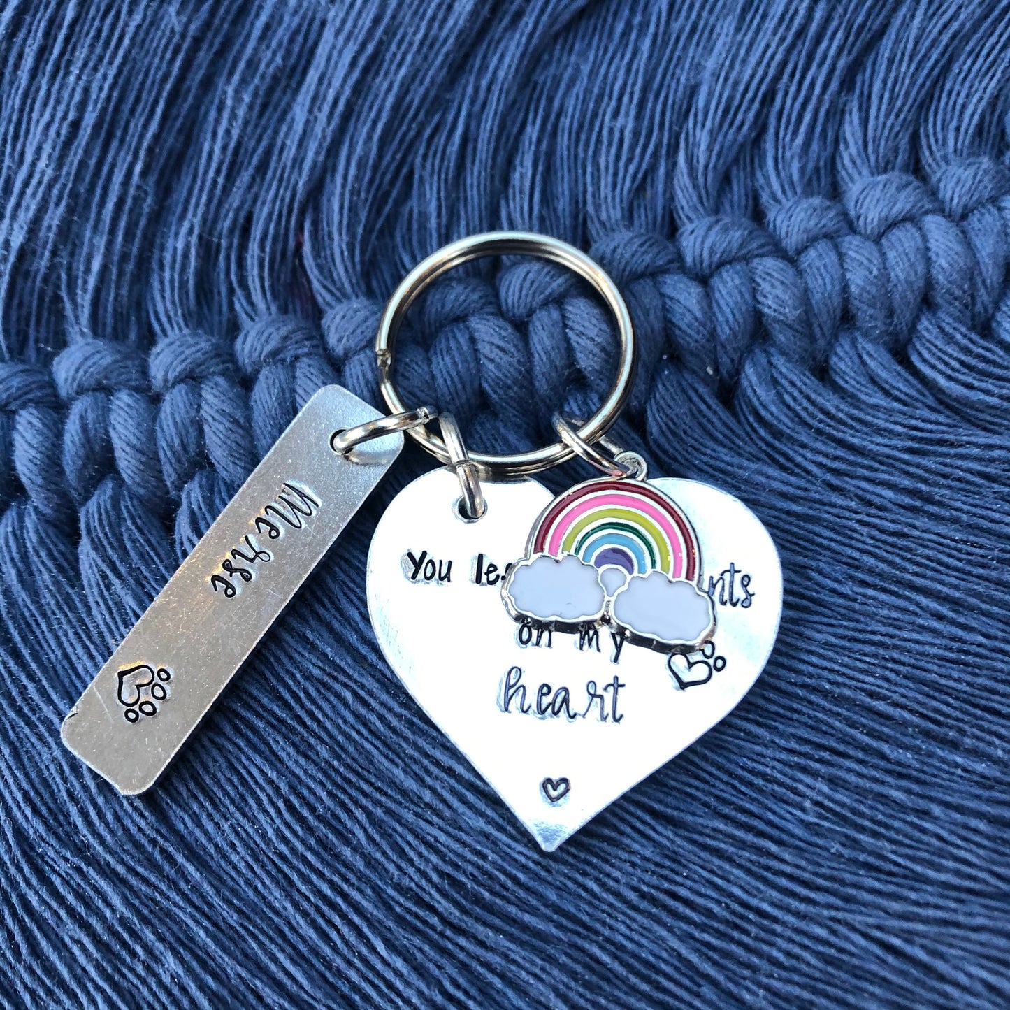 Personalised pet loss keyring