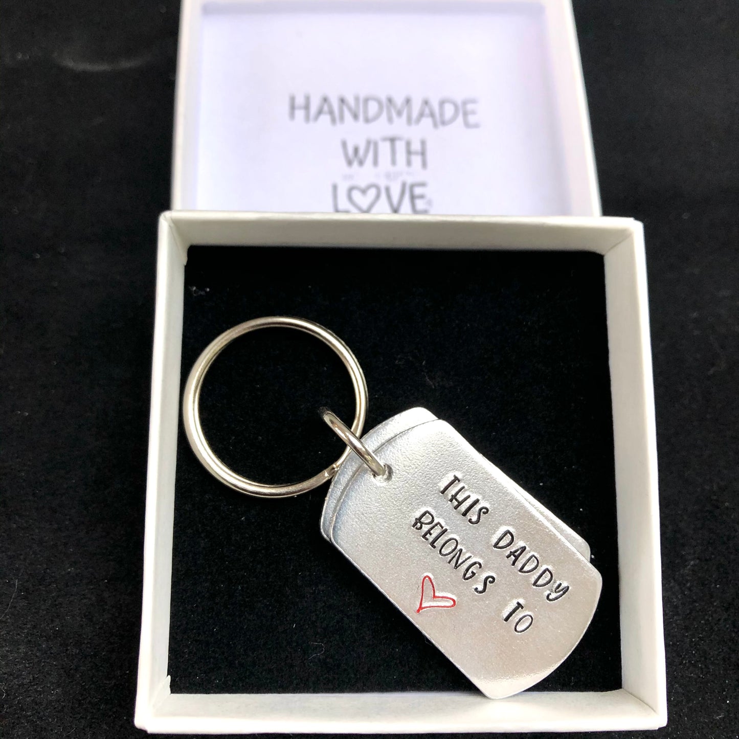 Dog Tag Daddy keyring