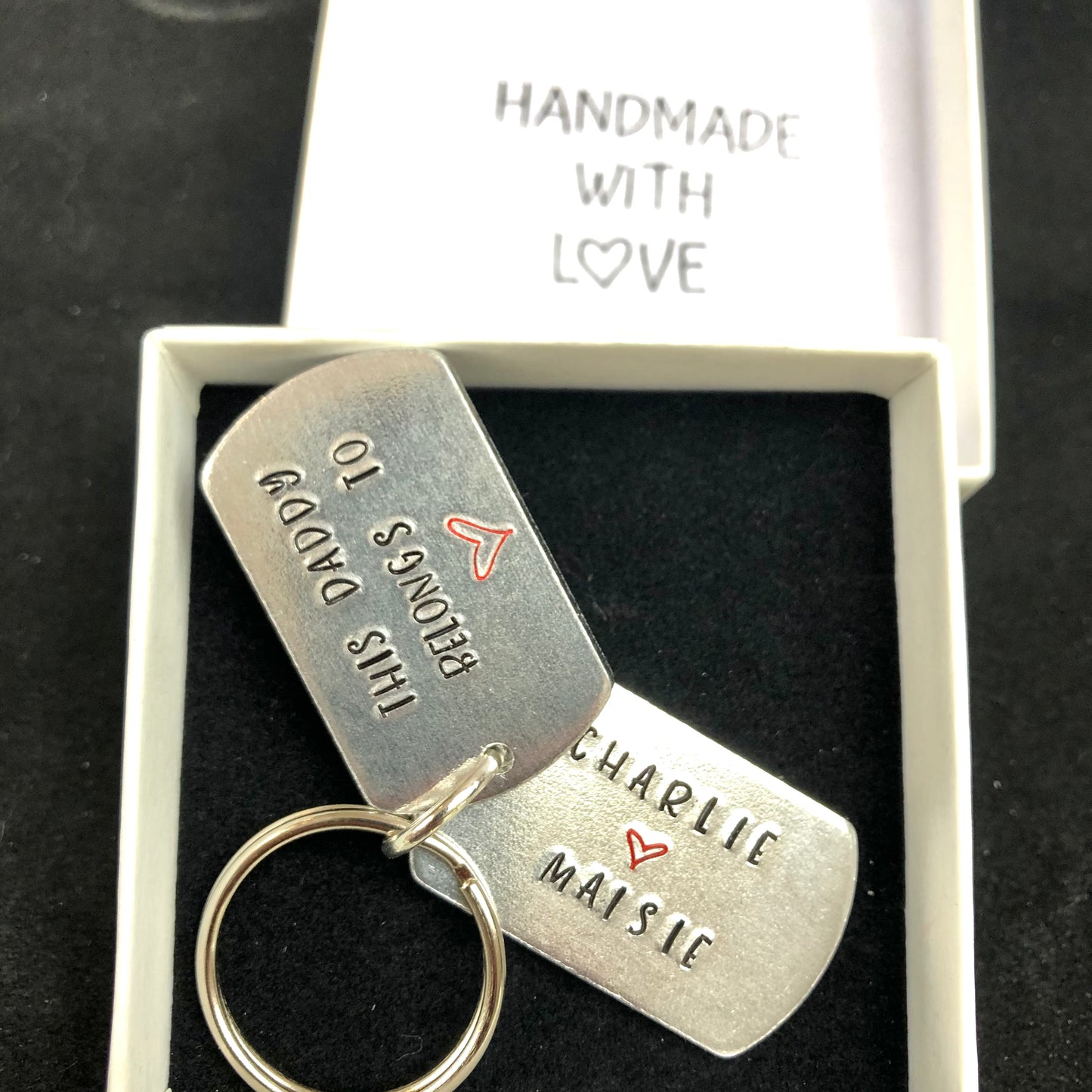 Dog Tag Daddy keyring