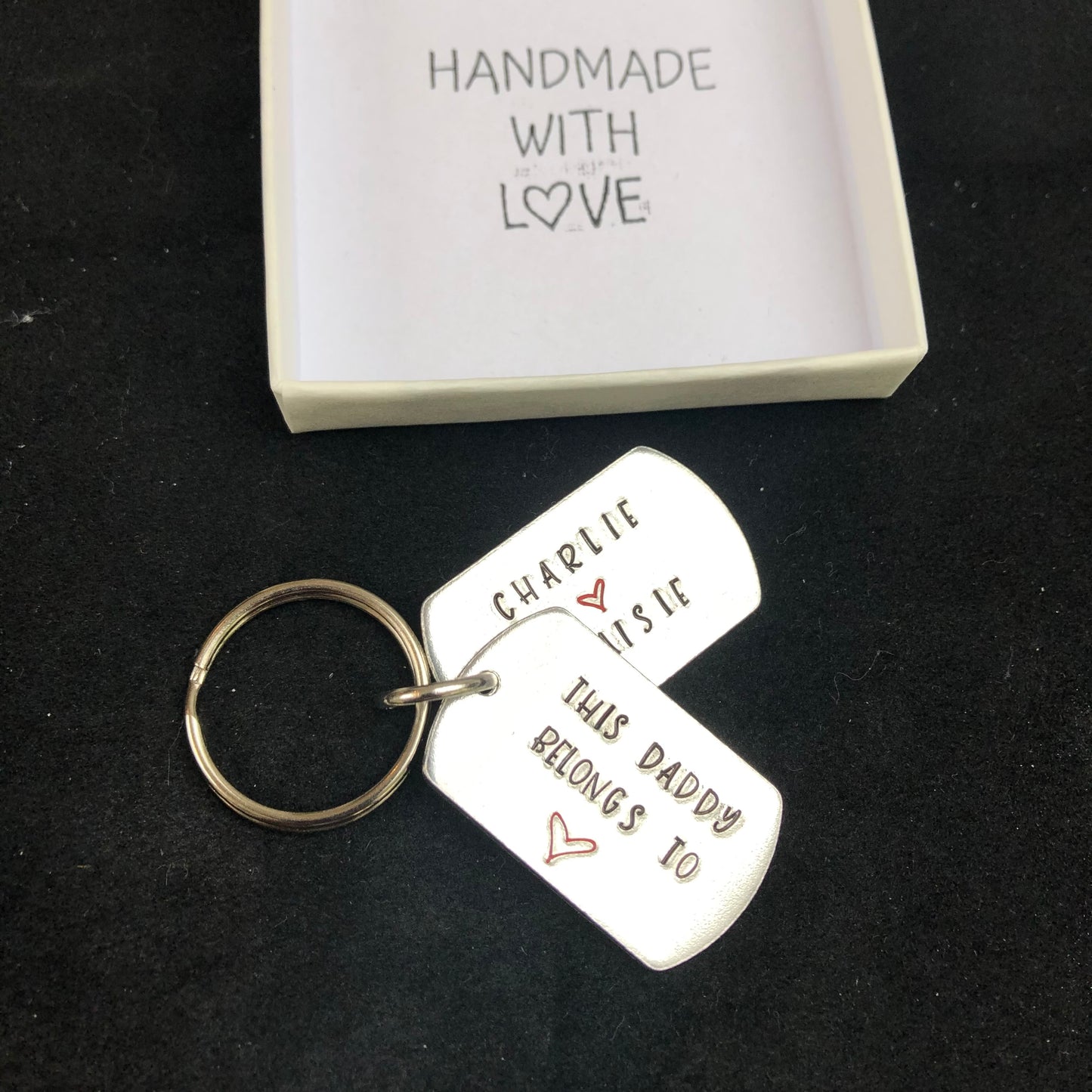 Dog Tag Daddy keyring