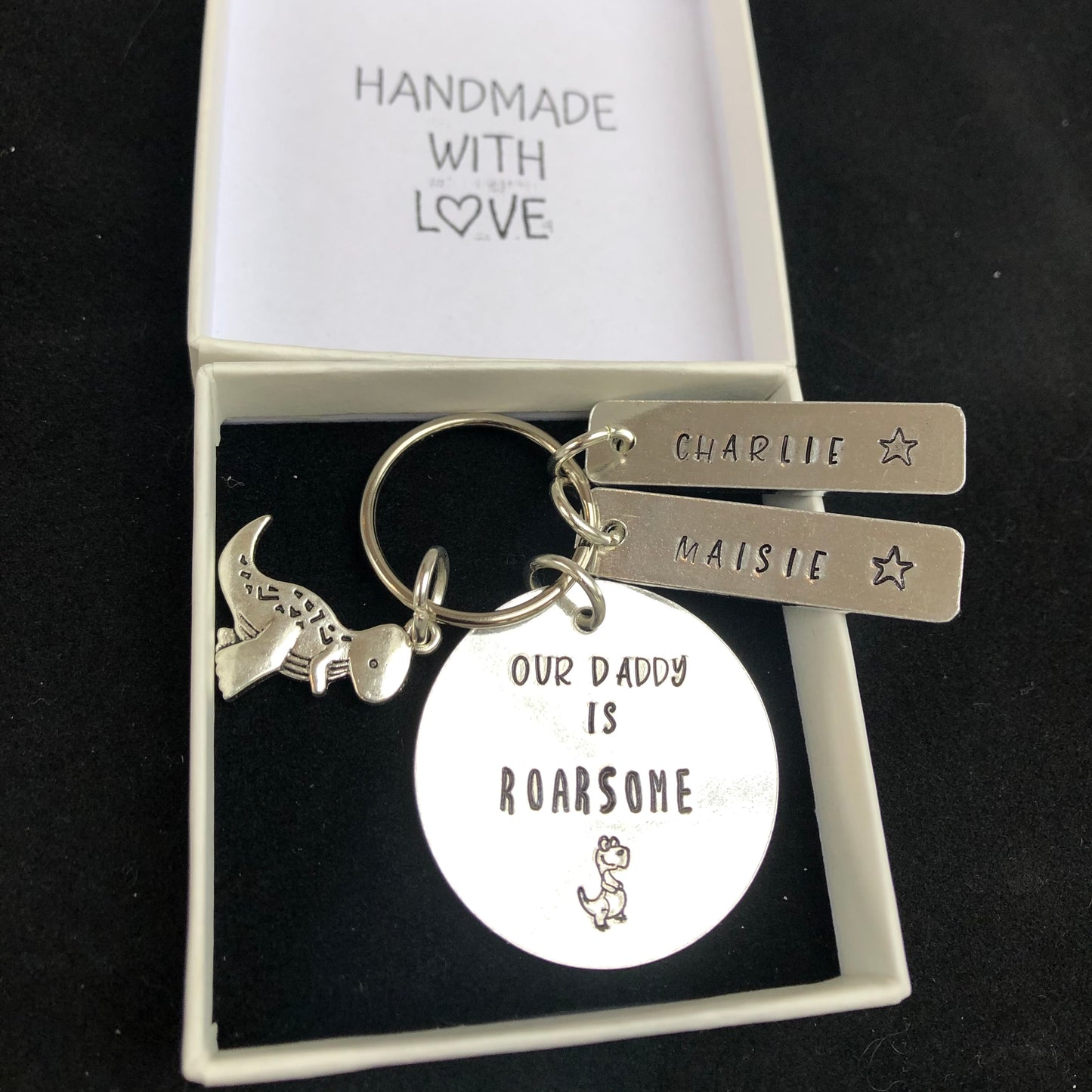 Our/My Daddy/Grandad is Roarsome Fathers Day Keyring