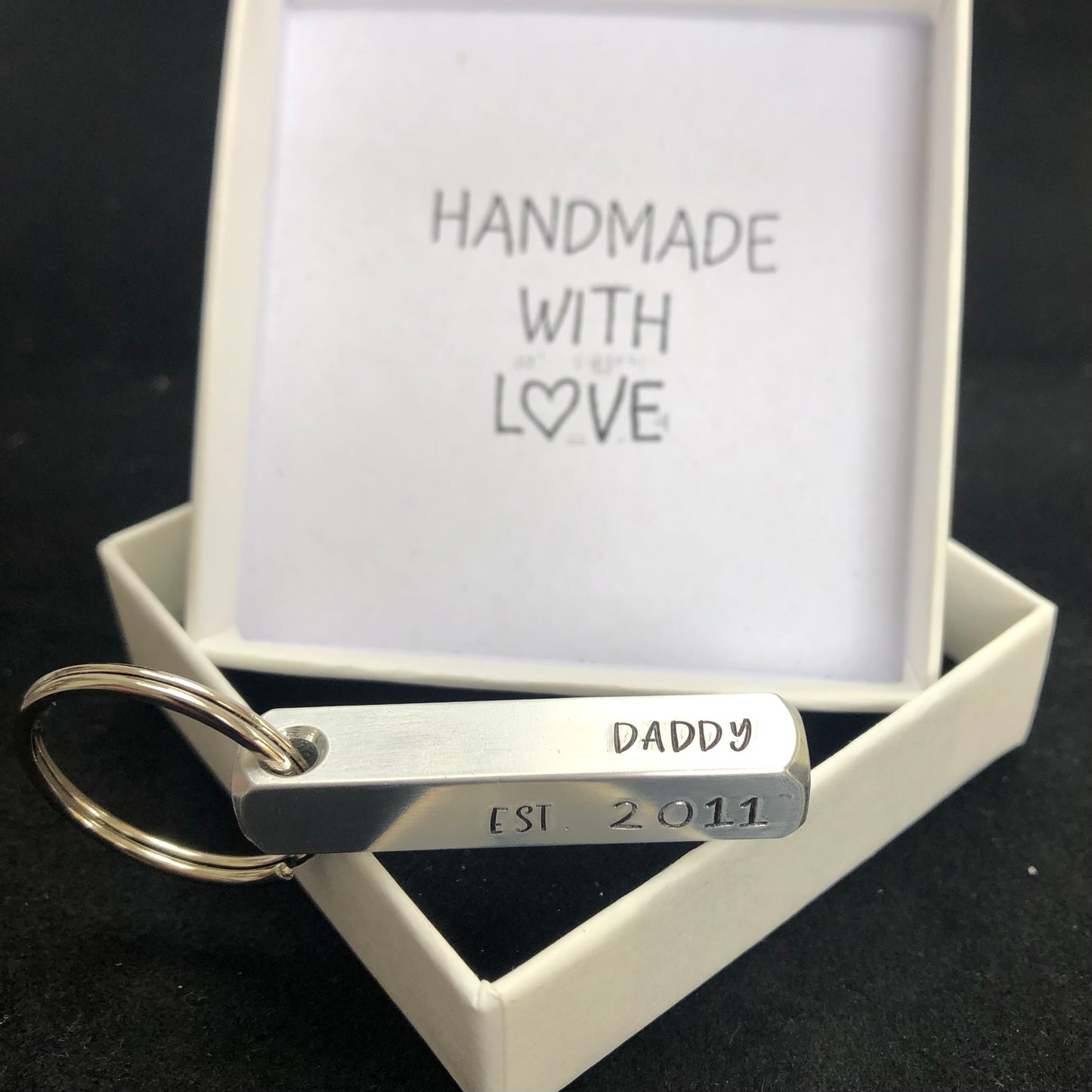 Aluminium Fathers Day Bar Keyring