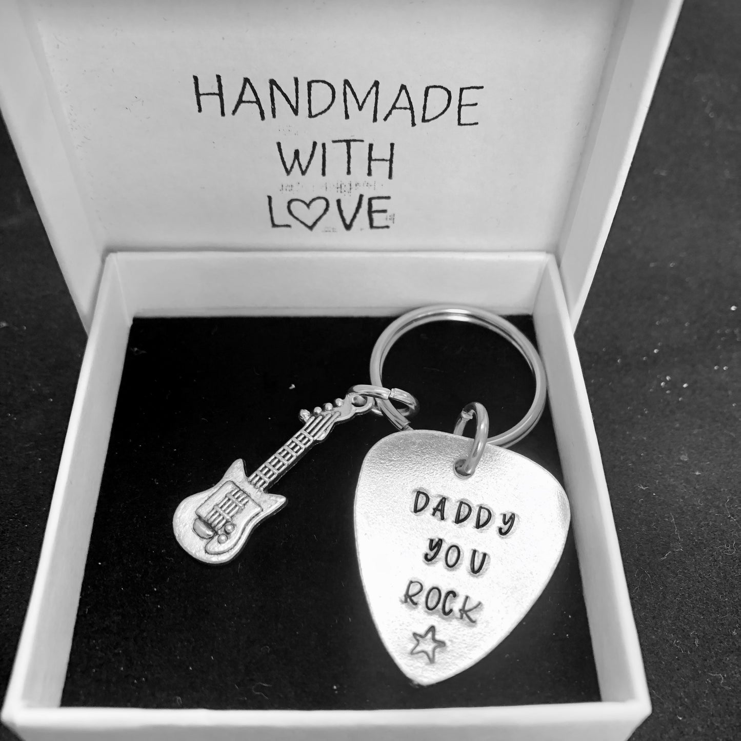 Plectrum Fathers Day Keyring