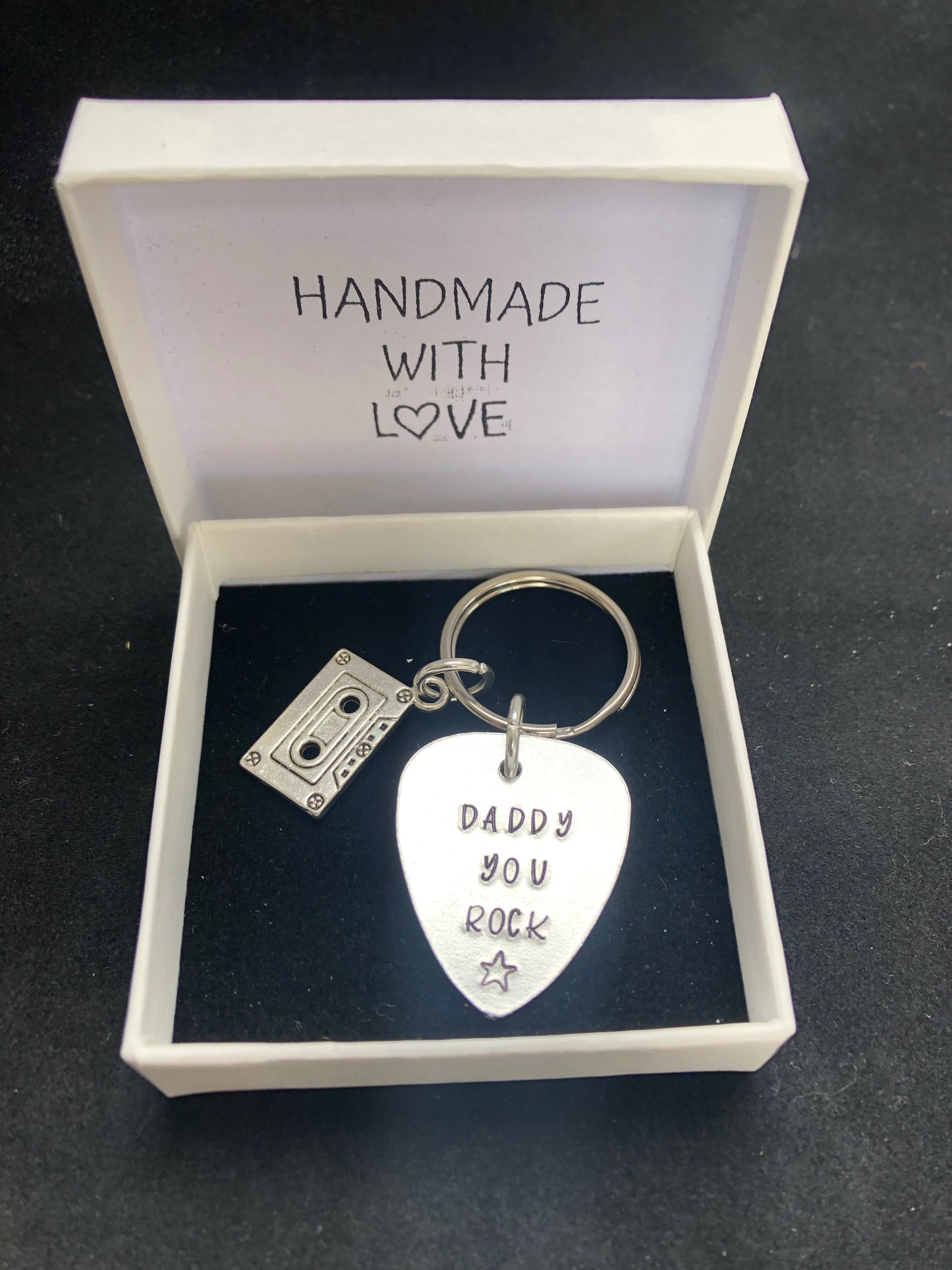 Plectrum Fathers Day Keyring