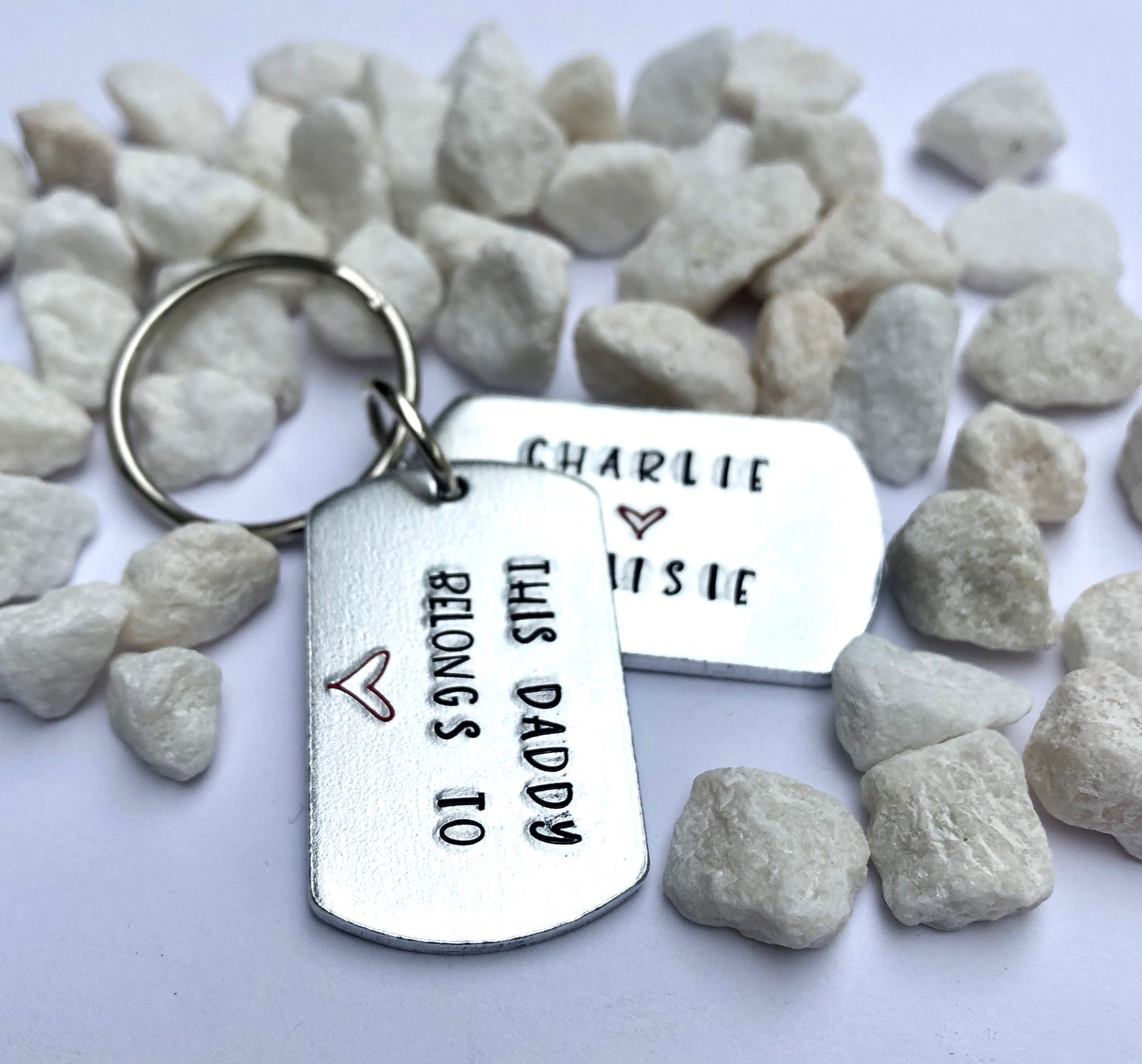 Dog Tag Daddy keyring