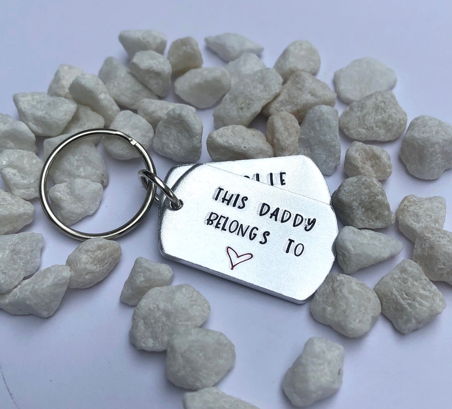 Dog Tag Daddy keyring