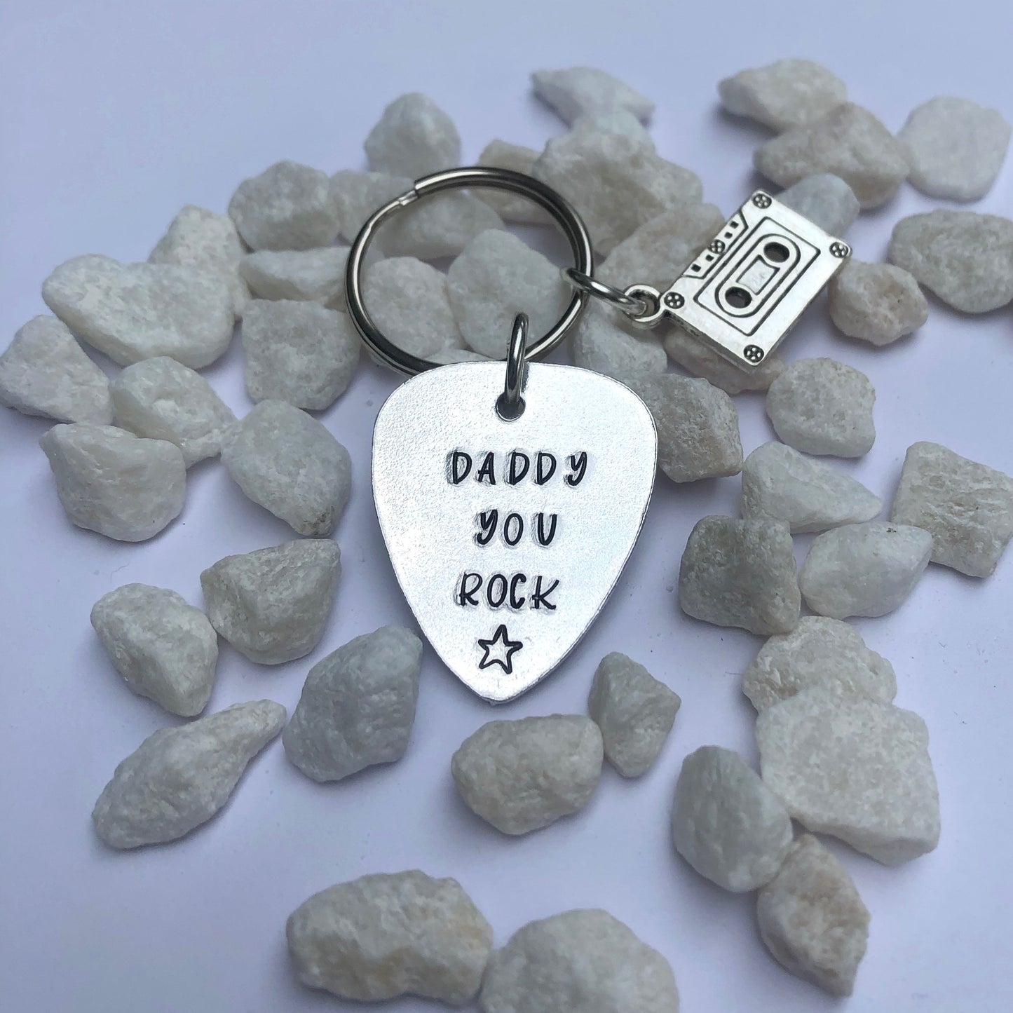 Plectrum Fathers Day Keyring