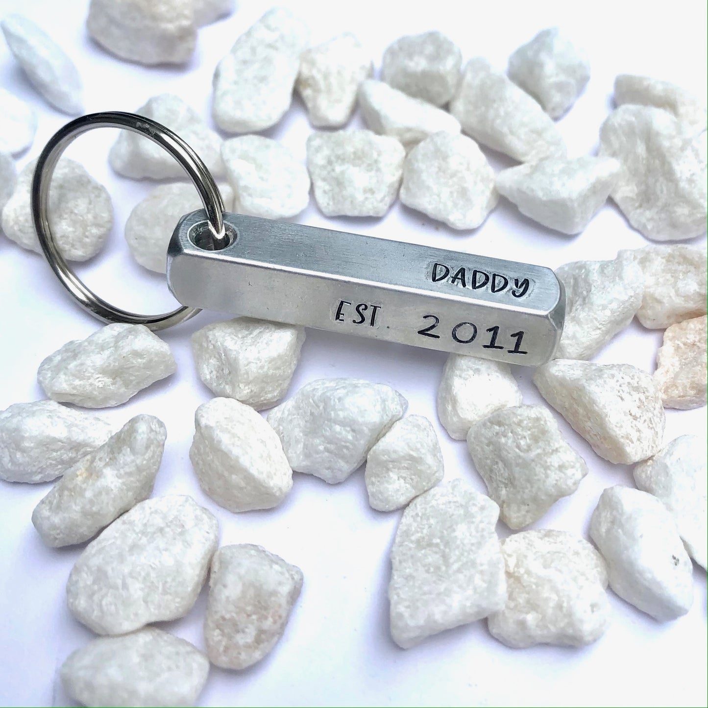 Aluminium Fathers Day Bar Keyring