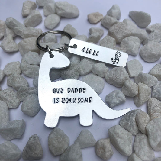 Our/My Daddy is Roarsome Fathers Day Keyring
