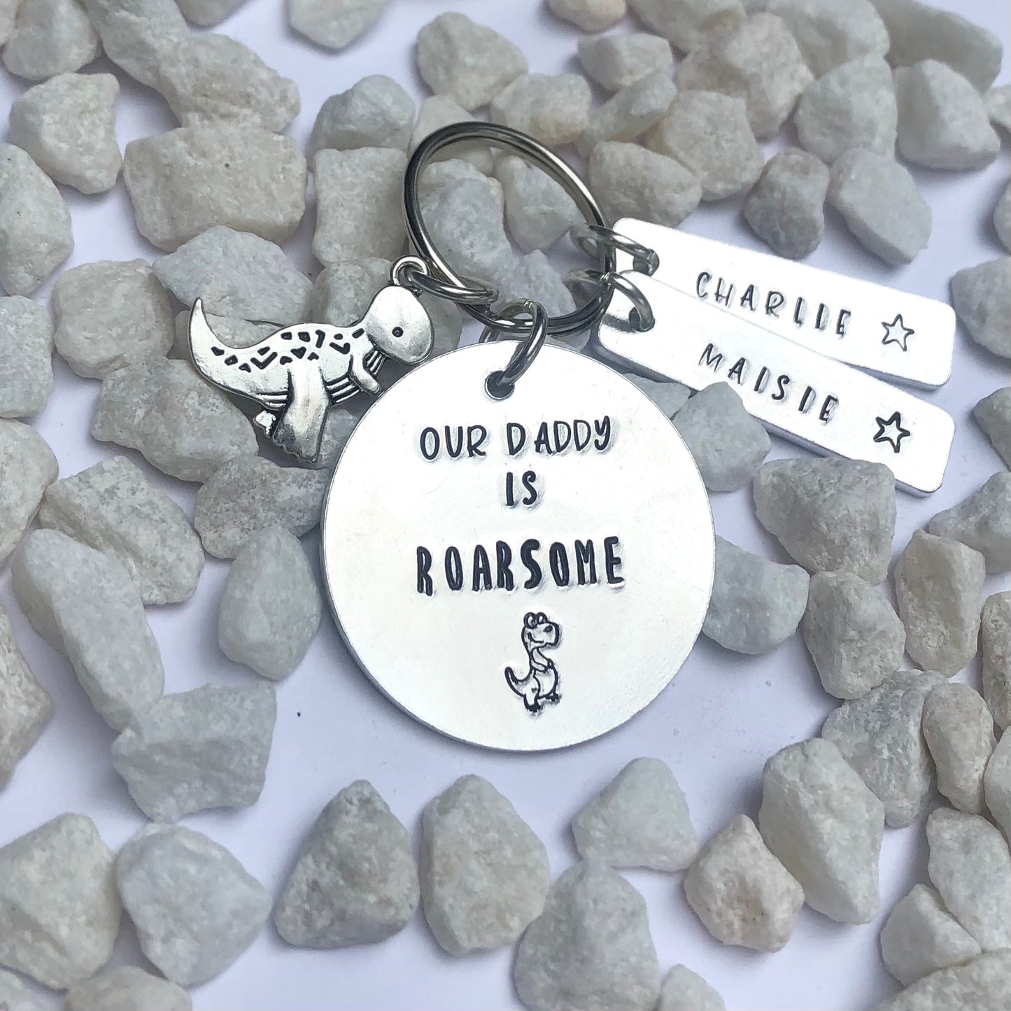 Our/My Daddy/Grandad is Roarsome Fathers Day Keyring