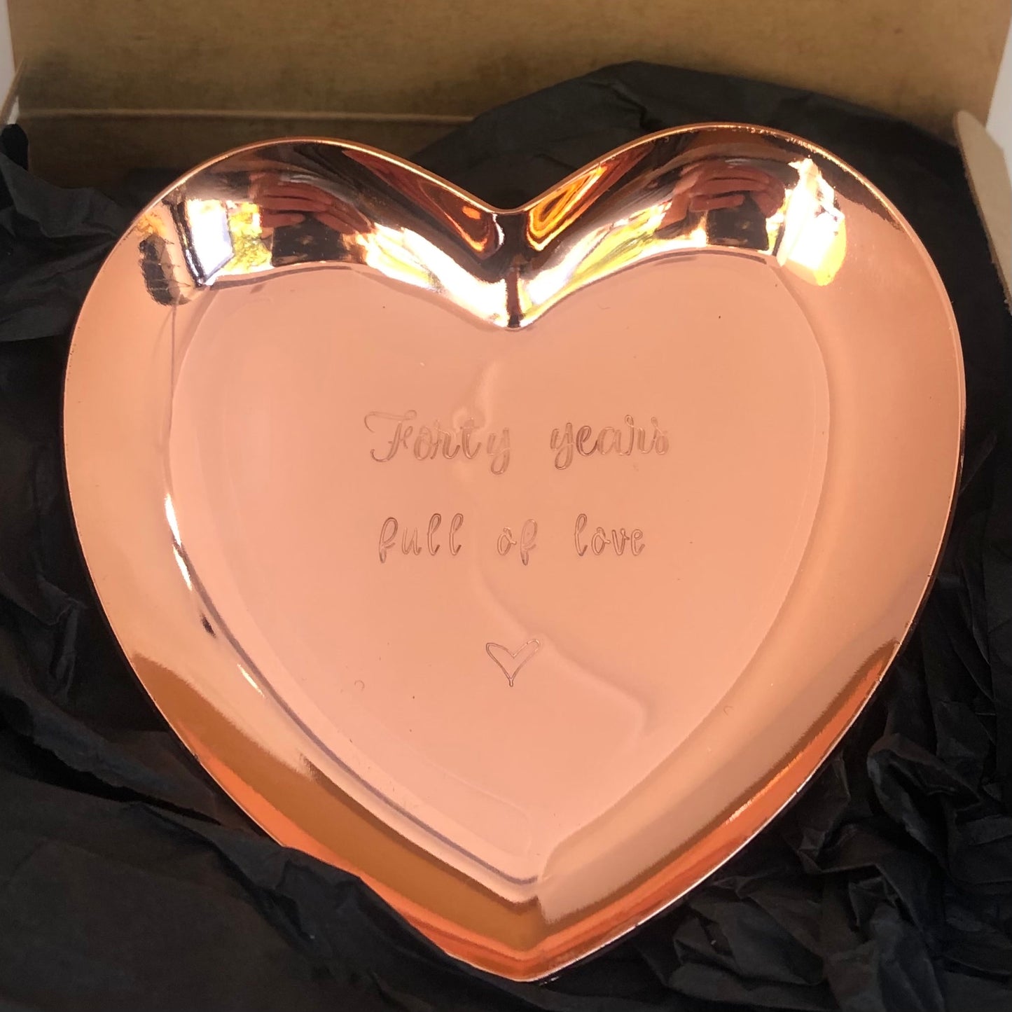 Personalised Heart Trinket Dish