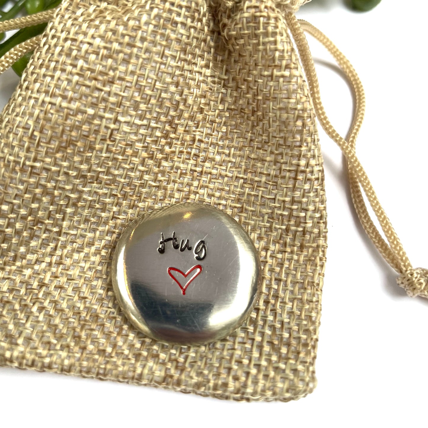 Pewter Pocket Pebble Token