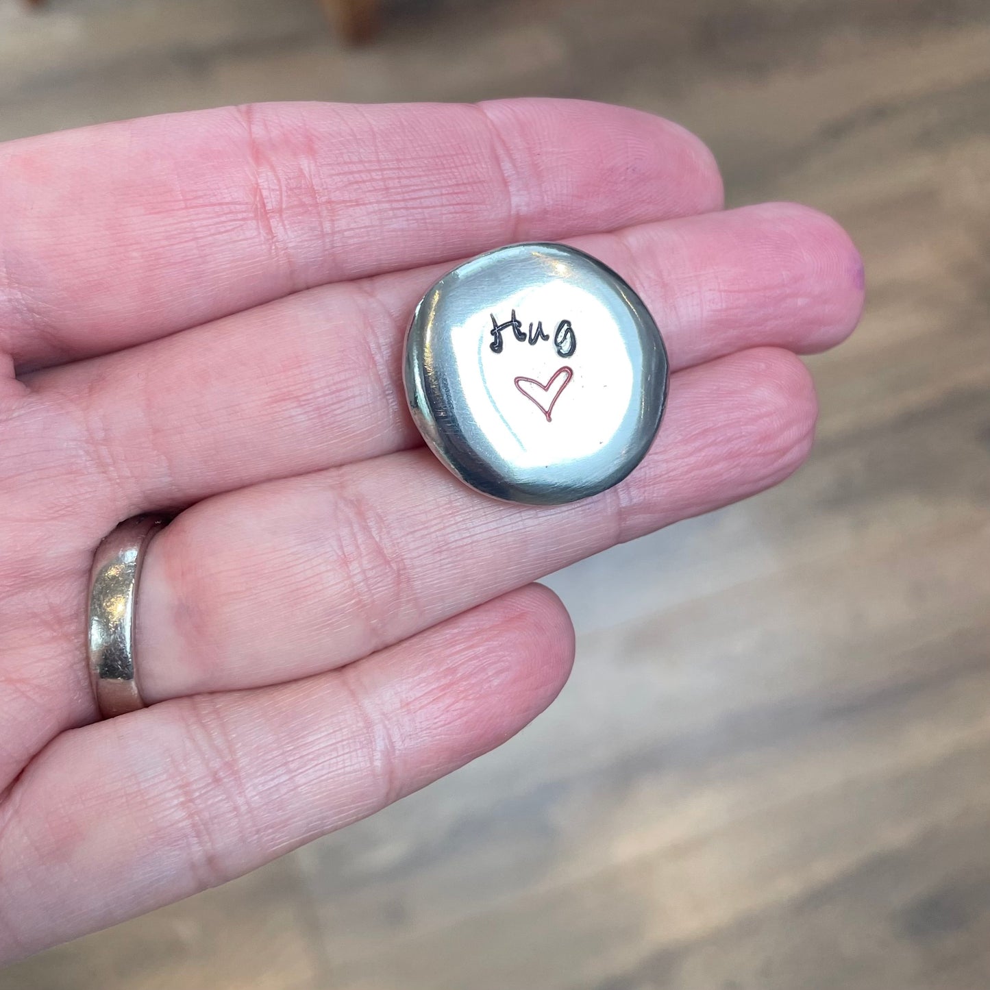 Pewter Pocket Pebble Token