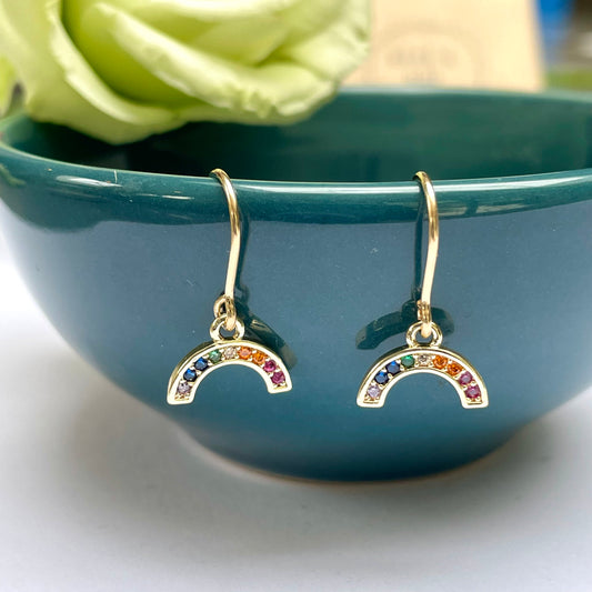 Gold Filled Rainbow Earrings