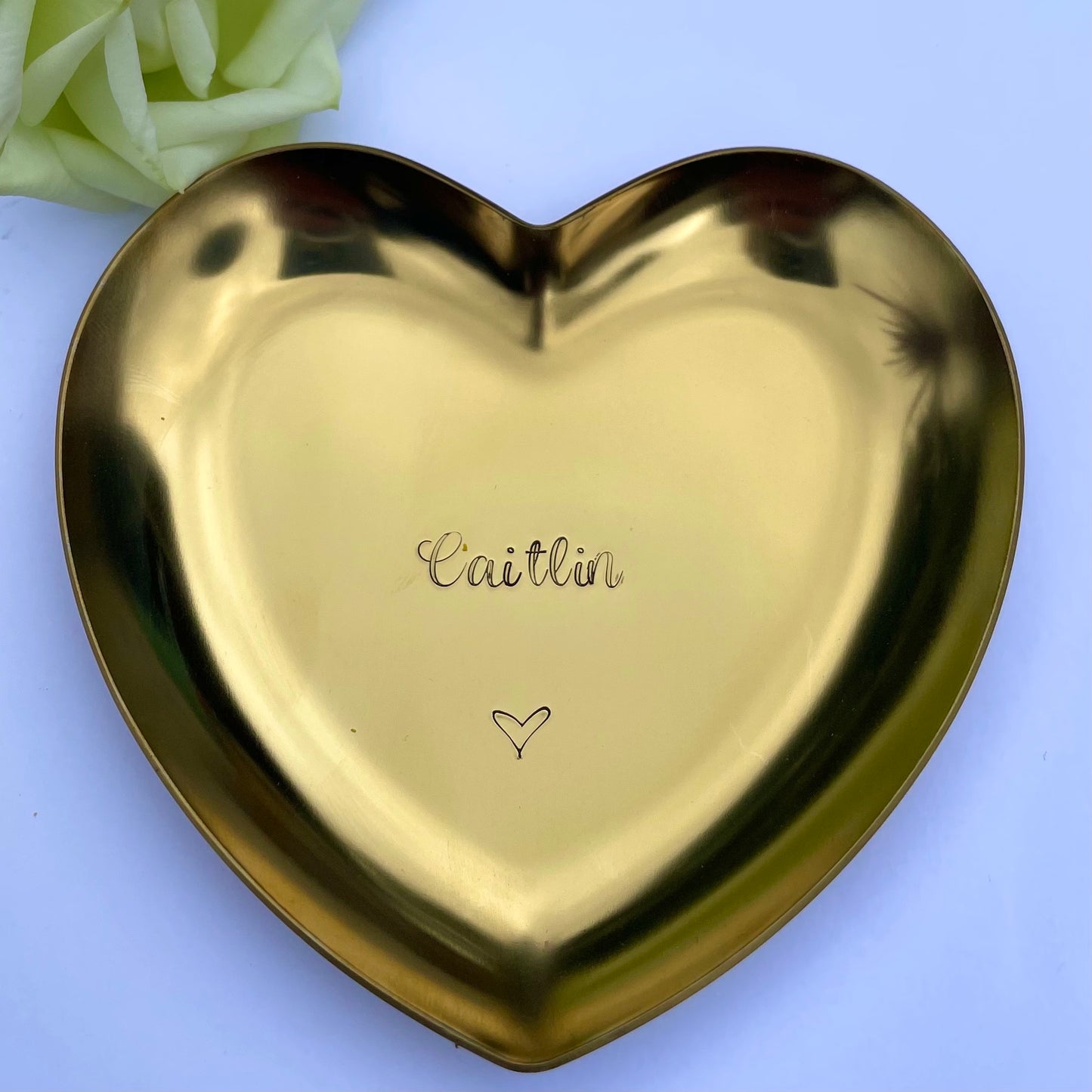 Personalised Heart Trinket Dish