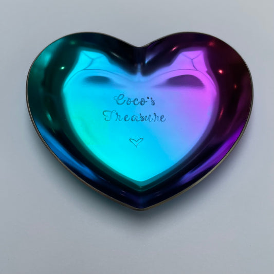 Personalised Heart Trinket Dish