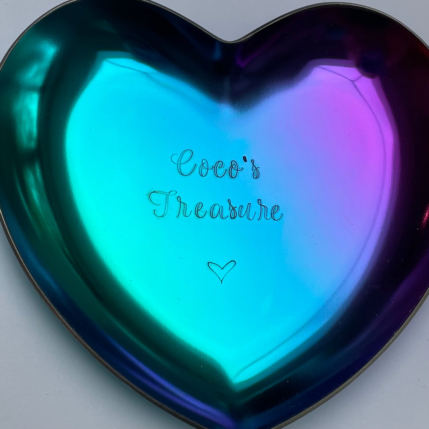 Personalised Heart Trinket Dish