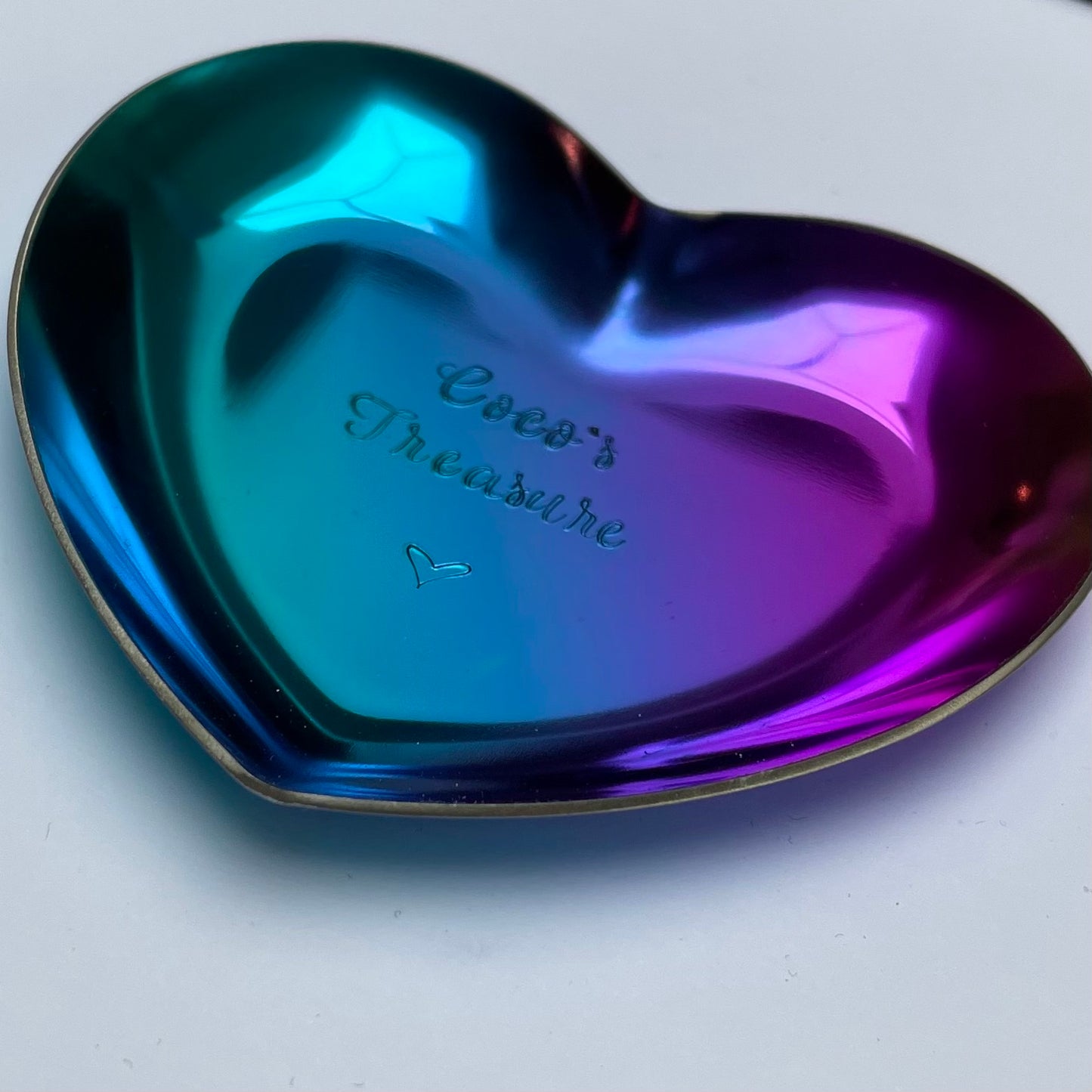 Personalised Heart Trinket Dish