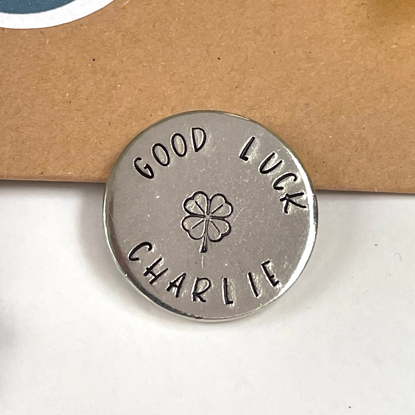 Good Luck Pewter Coin