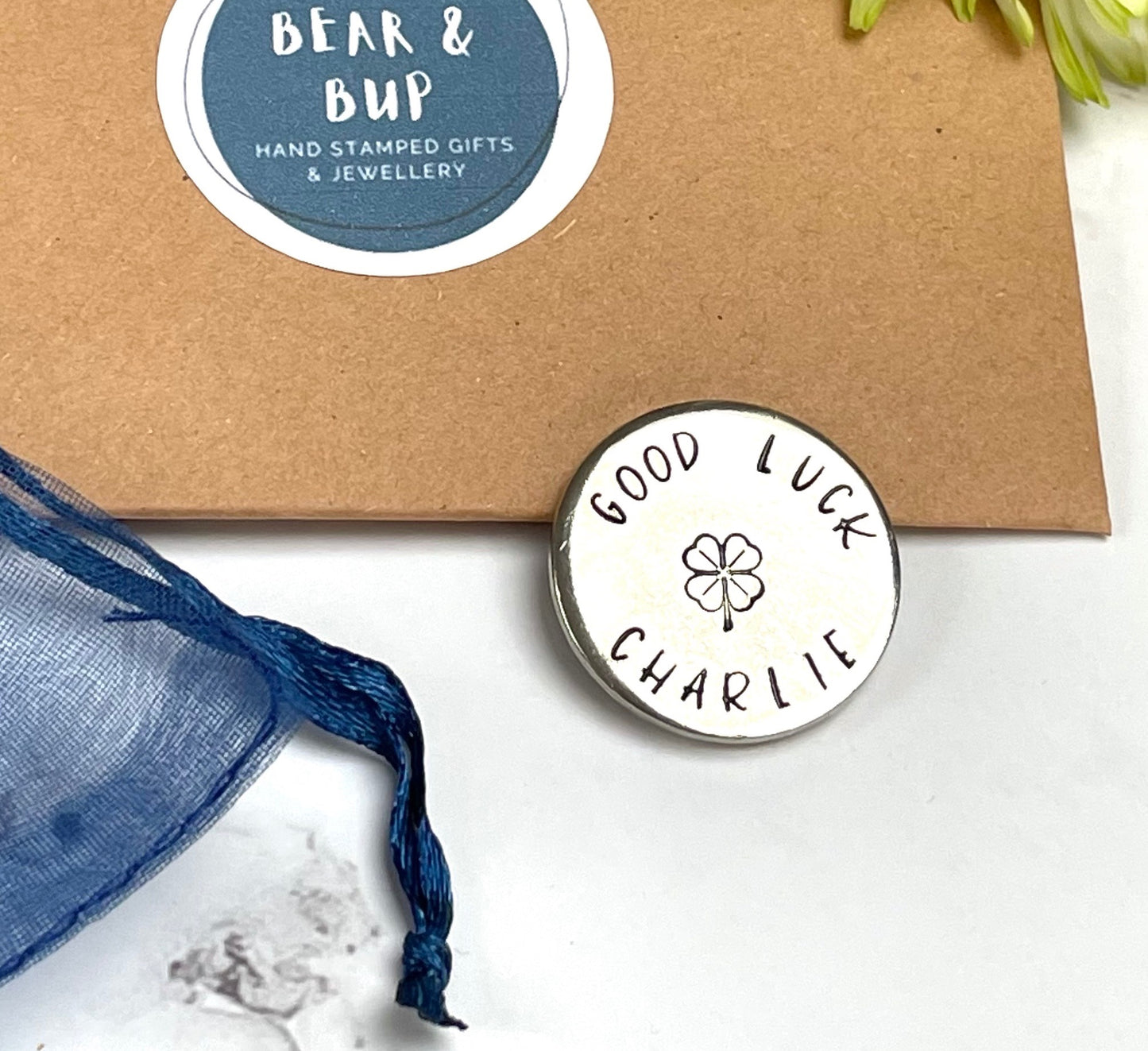 Good Luck Pewter Coin