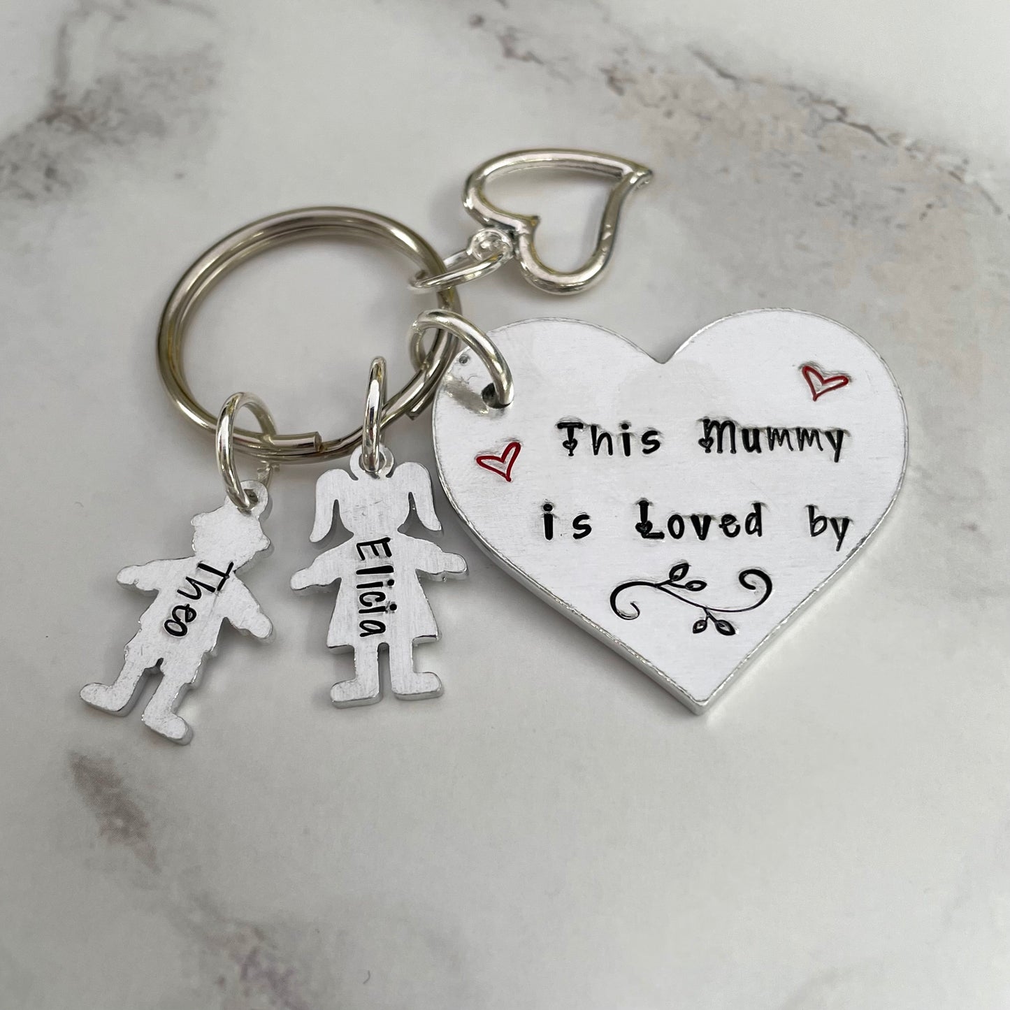 This Mummy / Mum is loved by... keyring