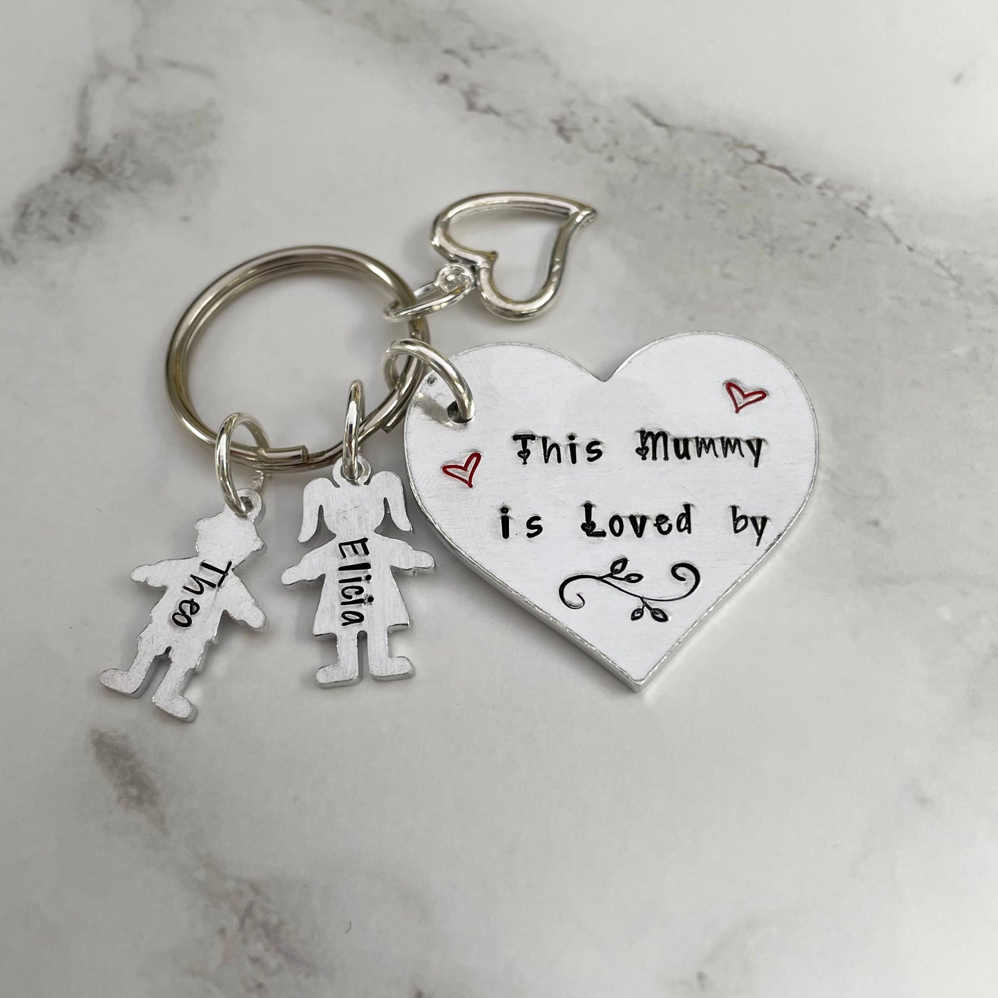 This Mummy / Mum is loved by... keyring