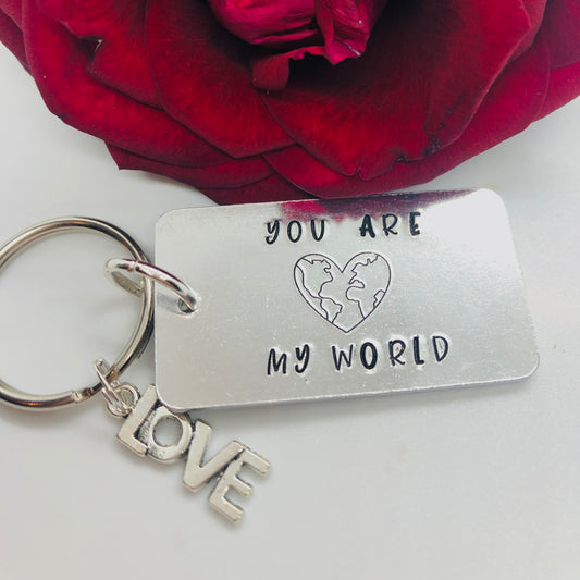 You are my World keyring