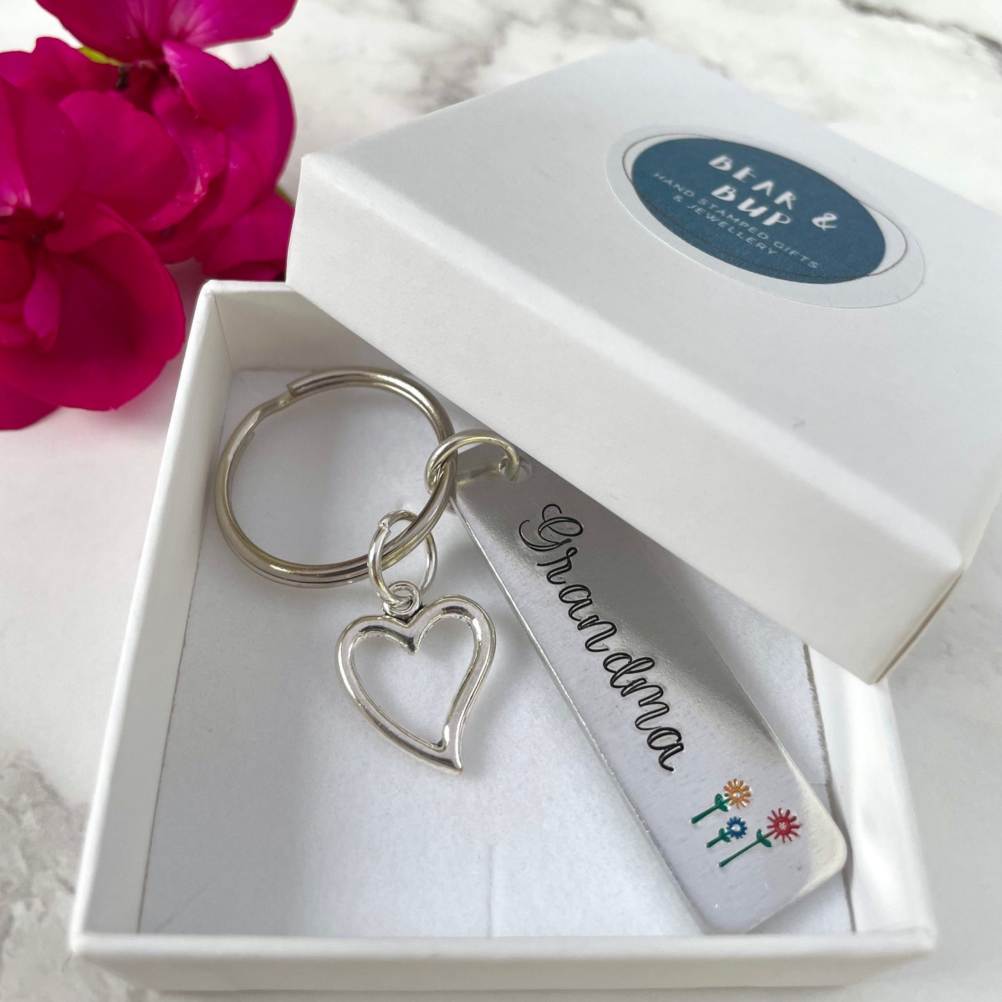 Personalised Granny / Grandma / Nanny keyring