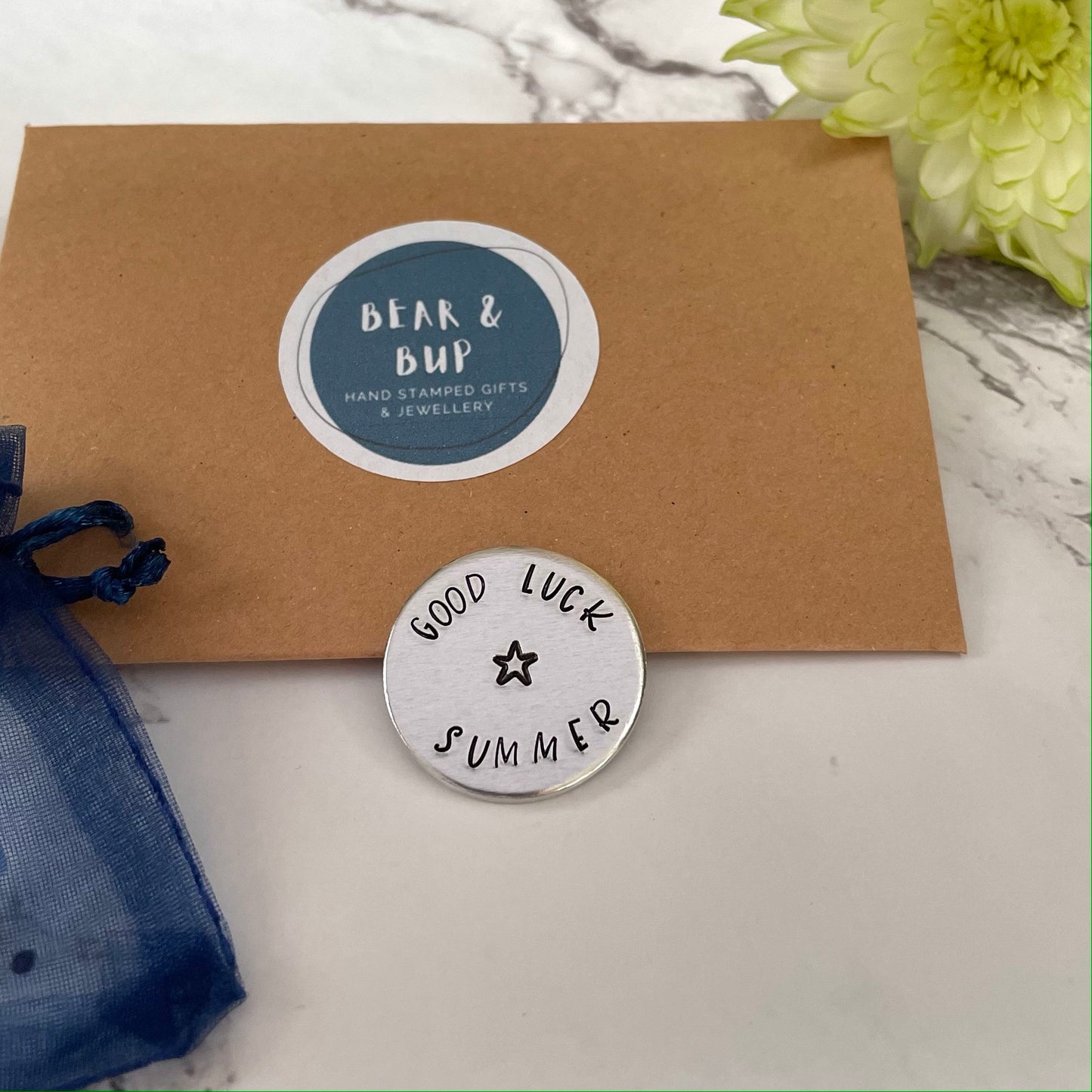 Pocket Token, Personalised affirmation token, Love token, Good Luck charm, Pocket hug