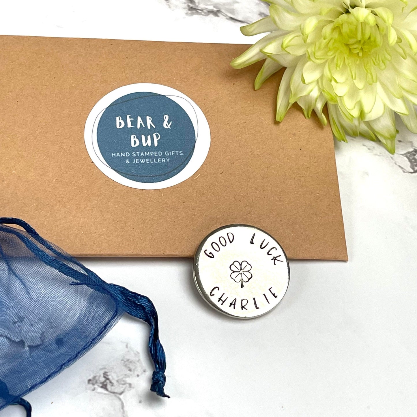 Pocket Token, Personalised affirmation token, Love token, Good Luck charm, Pocket hug