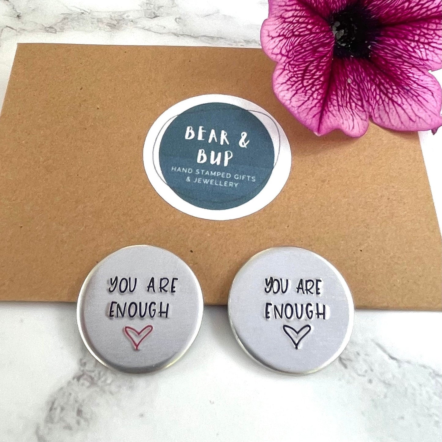 'You are enough' pocket token