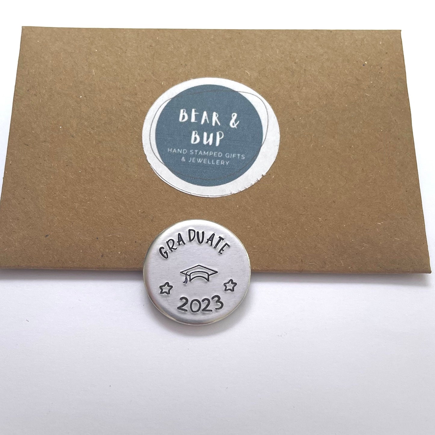 Graduation pocket token, degree graduate 2023, graduate gift, university degree keepsake